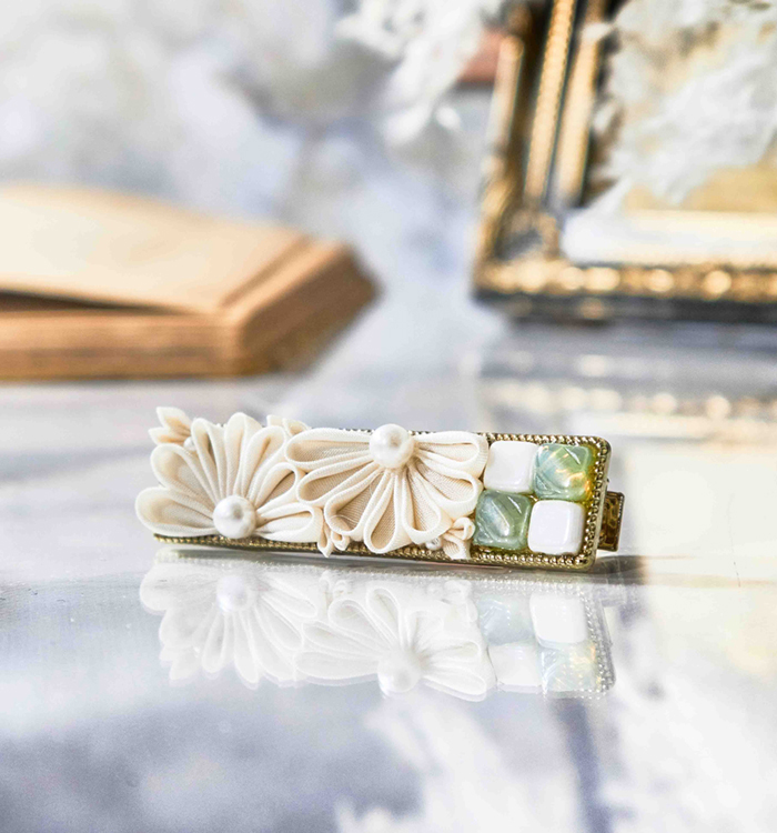 つまみ細工ヘアクリップ② No.5VD-0013-00の通販｜きもの365